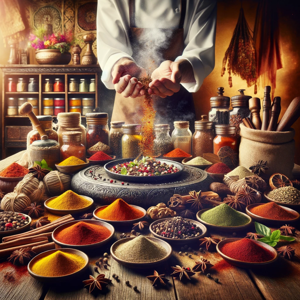 Spalvingas ir kvapnus prieskonių asortimentas